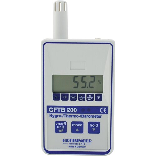 Greisinger Merilnik vlažnosti zraka (higrometer) GFTB 200 0 % rF 100 % rF kalibracija narejena po: delovnih standardih, (20641077) Slike