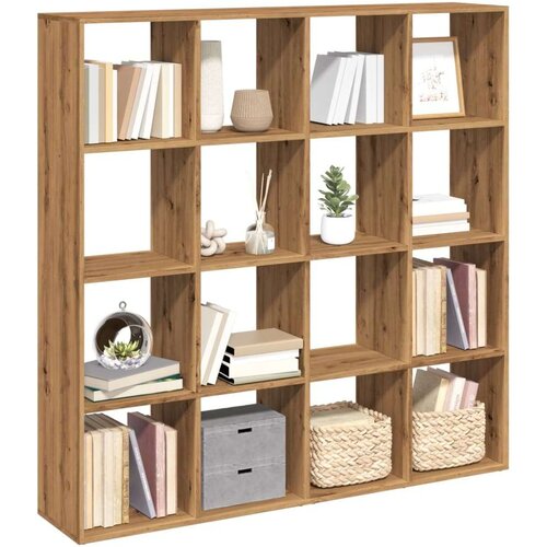 vidaXL Ormarić z knjige boja hrasta 137,5x29x137,5cm konstruirano drvo Cene