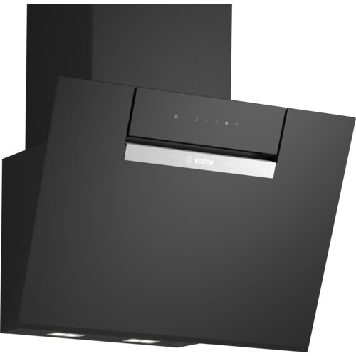 series 4, wall-mounted cooker hood, 60 cm, clear glass black printed, DWK67FN60 Slike