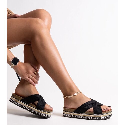 D/CEO Black sandals on a block heel Millo Cene