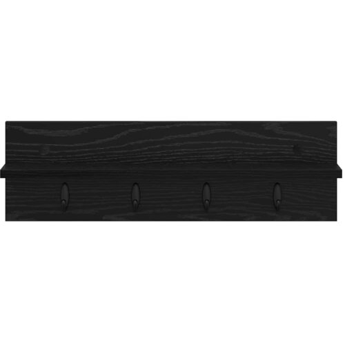  Vje&amp;scaron;alica za kapute na zidu Zidne Crni hrast 60 x 10,5 x 18 cm Slike