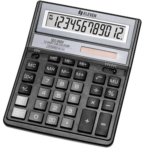  KALKULATOR KOMERCIJALNI 12MJESTA ELEVEN SDC-888X CRNI Cene