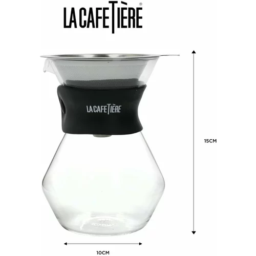 Kitchen Craft vrč za kavu od borosilikatnog stakla s filterom od nehrđajućeg čelika 0,4 l la cafetiere -