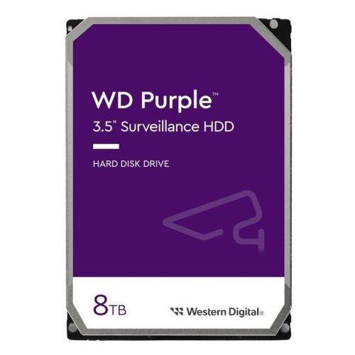 Western Digital HDD 8TB SATA3 256MB PurpleSurveillance Slike