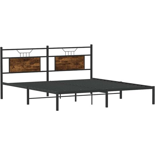 VidaXL Okvir kreveta bez madraca boja hrasta 183x203 cm drveni Slike