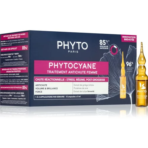 Phyto Phytocyane Women Treatment tretman rasta kose protiv ispadanja kose 12x5 ml