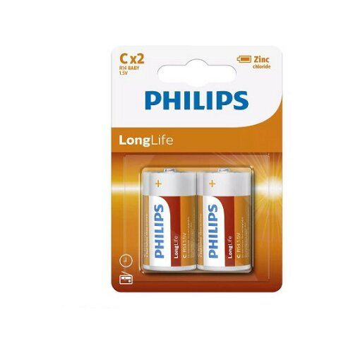 Philips baterija longlife R14/C 1.5V (1/2) ( 49497 ) Slike