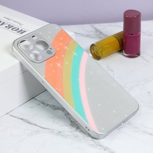 Maska za telefon Color Stars za iPhone 14 Pro Max 6.7 srebrna Slike
