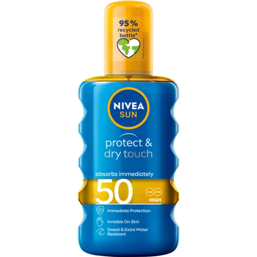 Nivea Sun Protect & Dry Touch nevidljivi sprej za sunčanje SPF 50 200 ml