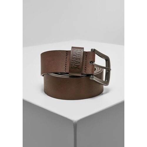 Urban Classics Accessoires Leather Imitation Belt brown Cene