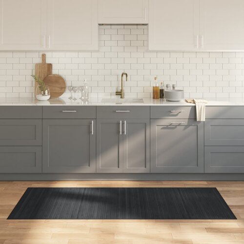 VidaXL Tepih pravokutni sivi 80 x 200 cm od bambusa Slike