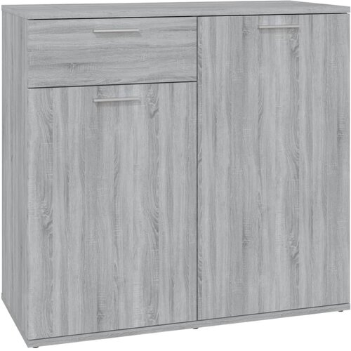 Maison Chic Komoda - Predalnik siva sonoma 80x36x75 cm konstruiran les, (21717731) Slike