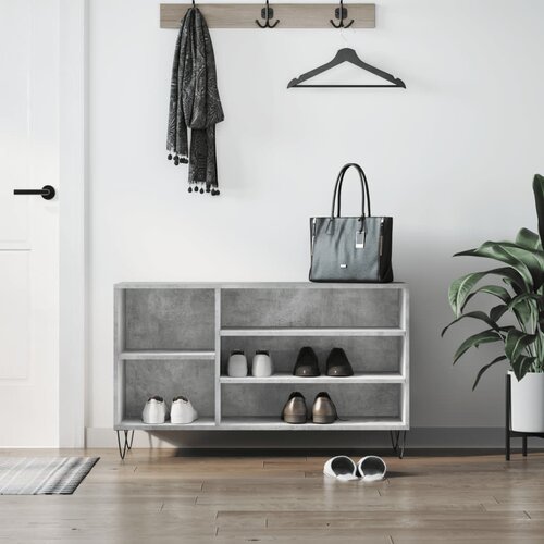 vidaXL Omarica za čevlje betonsko siva 102x36x60 cm inženirski les Cene
