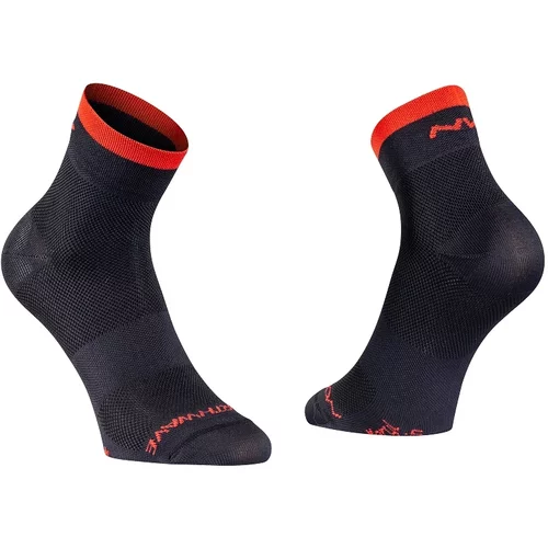 Northwave Cyklistické ponožky Origin Mid Black/Red