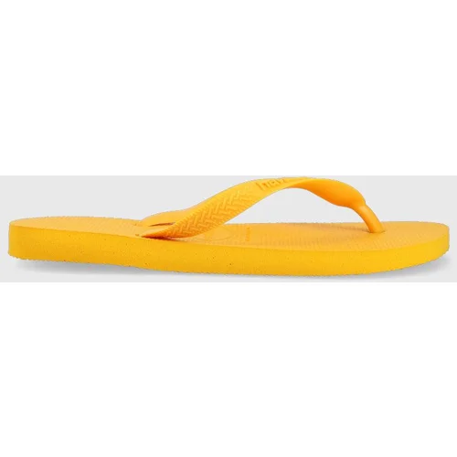 Havaianas Japanke TOP za žene, boja: žuta, ravni potplat, 4000029.1740