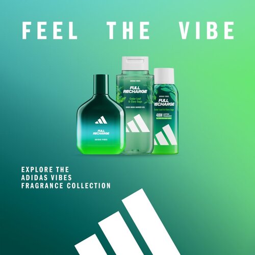 Adidas Vibes Full Recharge gel za tu&amp;scaron;iranje uniseks 400 ml Slike