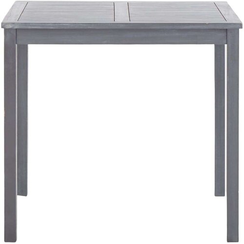  Vrtni stol sivi 80 x 80 x 74 cm od masivnog bagremovog drva Slike