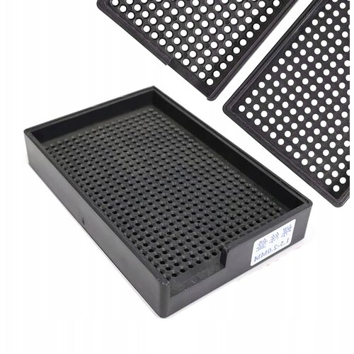 Rosfix Antistatična ESD Pladenj Za Vijake 1,5-2 Mm &ndash; 459 Vtičev, V-Oblika, Antistatični Material | Za Elektroniko, (5000212356) Cene
