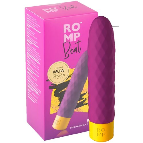 ROMP Beat - Vodoodporni vibrator za drog, ki ga je mogoče polniti (vijolična) Cene