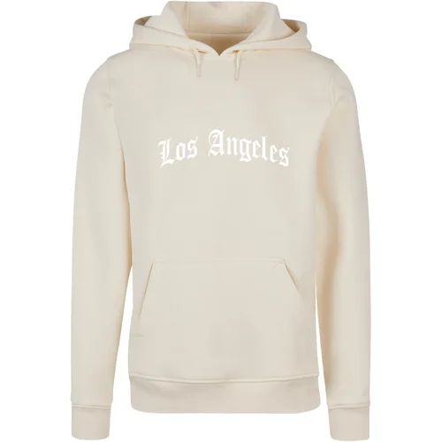 Mister Tee Men's hoodie Los Angeles Wording cream