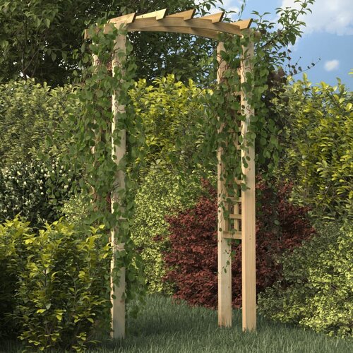 VidaXL Luk s re&amp;scaron;etkom 110 x 60 x 220 cm impregnirana masivna borovina Slike