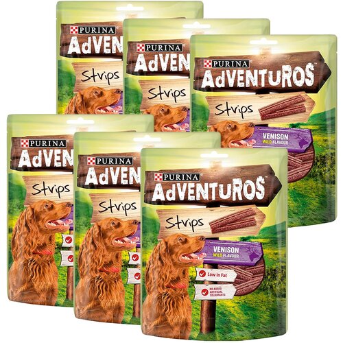 Friskies Adventuros Strips Poslastice za pse, Divlji jelen, 6x90g Cene