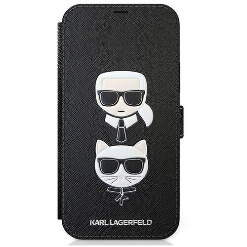 Karl Lagerfeld Maska za telefon na preklop Karl Flip za iPhone 12 Pro crna Slike