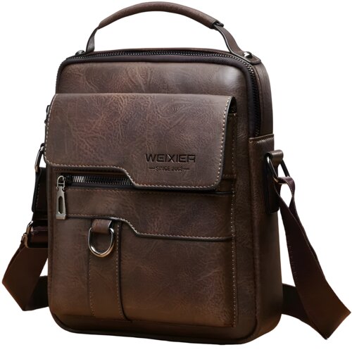 IZMAEL Muška Crossbody Torba WEIXIER BR - 25263 - Tamno Smeđa Cene