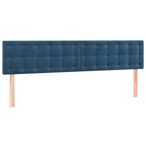  Uzglavlje tamnoplavo 160x5x78/88 cm bar&amp;scaron;unasto Slike