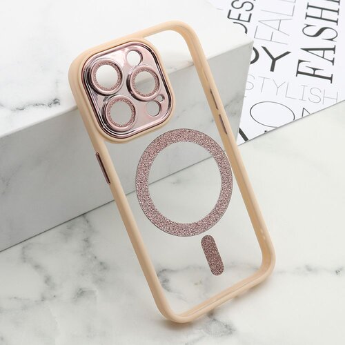 Maska diamond magsafe za iphone 15 pro/ roza Slike