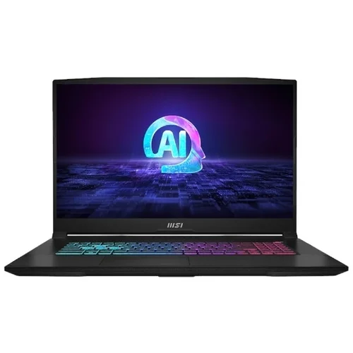 MSI prenosnik Katana A17 AI B8VF-1021XHR R9-8945HS / 32GB / 1TB SSD / 17.3 QHD 240Hz IPS-level / NVIDIA GeForce RTX 4060 / Windows 11 Pro (črn) NB17M