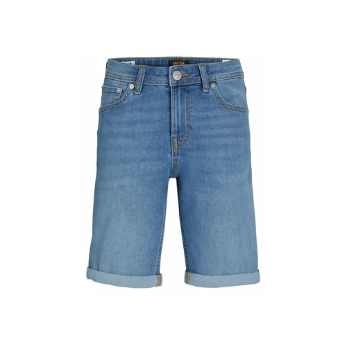 Jack & Jones Jeans kratke hlače 12230545 Modra Regular Fit