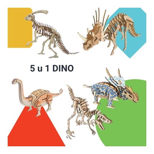  Čarolijashop 5 U 1 SLAGALICA DINO ( 7754) Slike