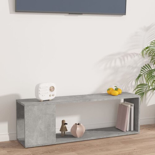 The Living Store TV omarica betonsko siva 100x24x32 cm inženirski les - TV Omarica, (21376122) Slike