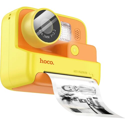 hoco. Otro&scaron;ka kamera s tiskalnikom, 2" IPS LCD, 720p, microSD &ndash; DV200 Yellow Cene