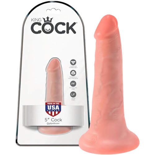 King Cock Dildo 5 (13 cm) - naravni Cene
