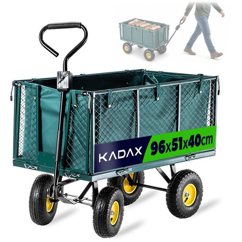 KADAX Vrtni voziček transportna samokolnica, prikolica, 450 kg, 200 l, XXL, velik, močan, (5000360732) Cene