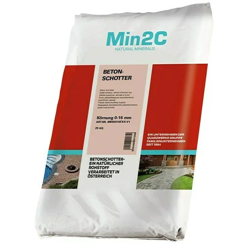 Min2C Betonski šljunak (Granulacija: 0 mm - 16 mm, 25 kg)
