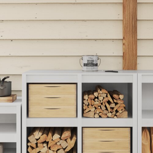 vidaXL Barva za les Svetlo siva 2.5 L Cene