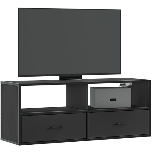 vidaXL TV omarica črna 100x31x39,5 cm inženirski les in kovina Cene