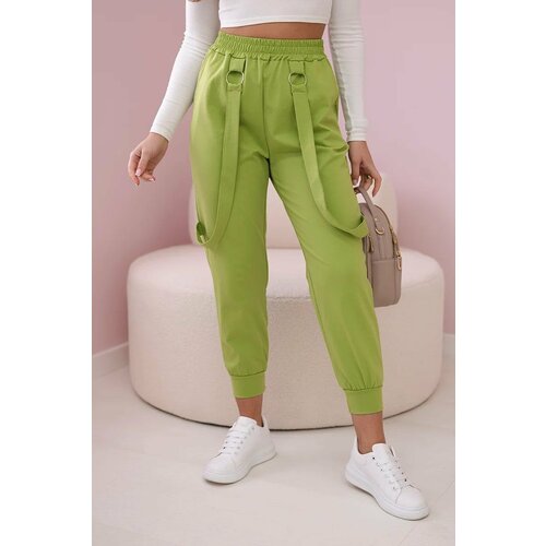 Kesi New Punto trousers with pistachio trim straps Slike