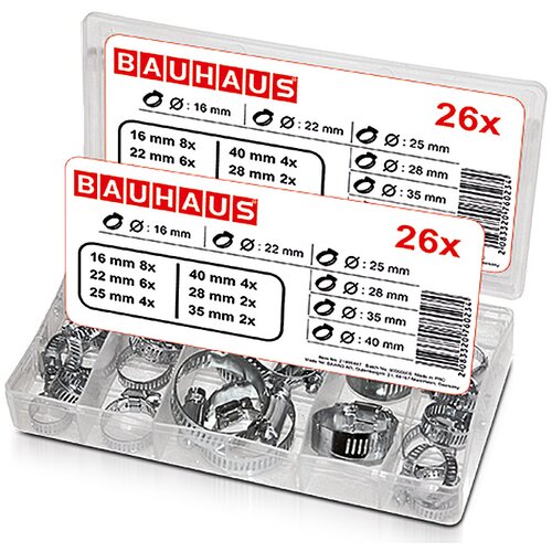 BAUHAUS Set obujmica (26 Kom., Metal) Slike