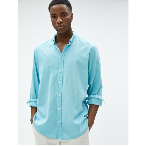 Koton Shirt - Turquoise - Regular fit Cene