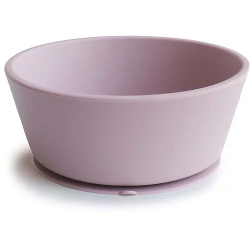 Mushie Silicone Suction Bowl silikonska zdjelica s vakuumskim držačem Soft Lilac 1 kom
