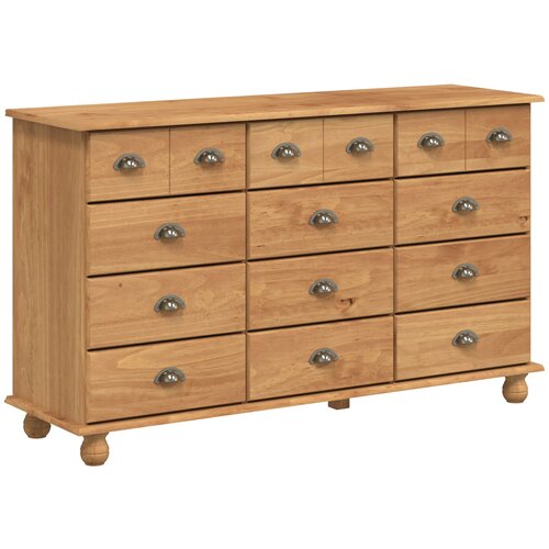 vidaXL Komoda "ASKIM" 79x40x133.5 cm Masivna borovina Cijene