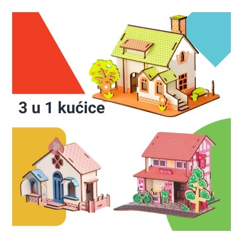  Čarolijashop 3 u 1 slagalice kućice ( 7747) Slike