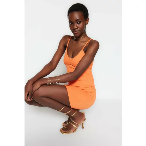 Trendyol Dress - Orange - Bodycon