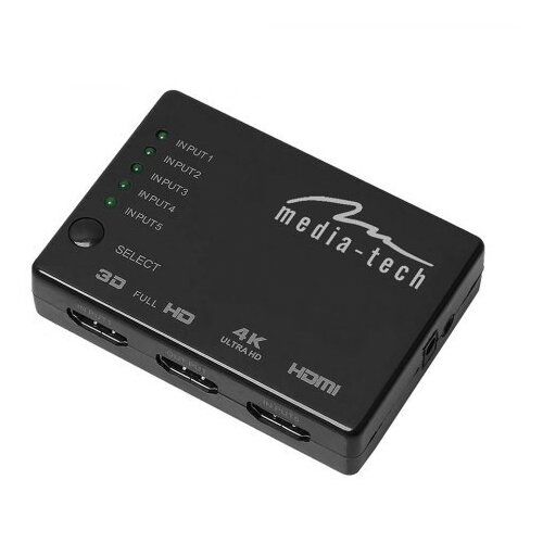 Media Tech HDMI stikalo 5x HDMI 4K MT 5207, (20442375) Cene