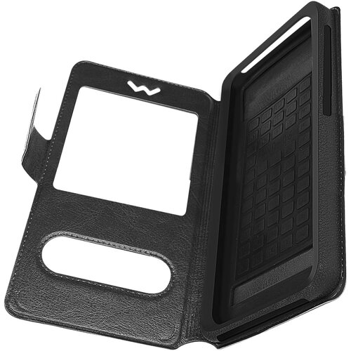 AVIZAR folio torbica extra-slim 2x window (hitra sprostitev) velikost l - crna, (20615768) Cene