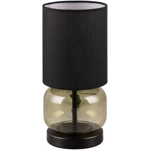 Tri O Zelena/crna stolna lampa s tekstilnim sjenilom (visina 28,5 cm) Elio – Cijene